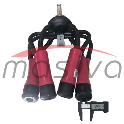 MUZNA JEDINICA ZA KRAVE, SABIRNIK 240 cc, PVC DRŽAČ, CRNE SISNE GUME MASIVA-5