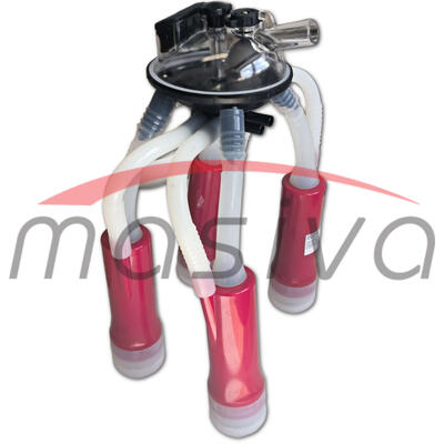 MUZNA JEDINICA ZA KRAVE, SABIRNIK 240 cc, PVC DRŽAČ, SILIK. SISNE GUME MASIVA-1