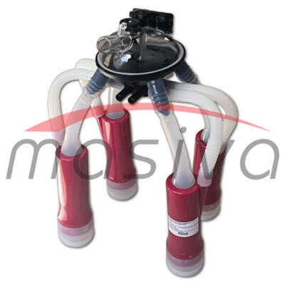 MUZNA JEDINICA ZA KRAVE, SABIRNIK 240 cc, PVC DRŽAČ, SILIK. SISNE GUME MASIVA-3