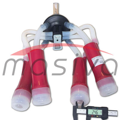 MUZNA JEDINICA ZA KRAVE, SABIRNIK 240 cc, PVC DRŽAČ, SILIK. SISNE GUME MASIVA-7