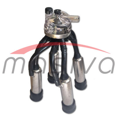 MUZNA JEDINICA ZA KRAVE, SABIRNIK 320 cc, INOX DRŽAČ, CRNE SISNE GUME MASIVA-1