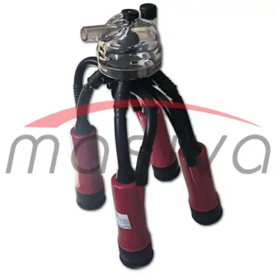 MUZNA JEDINICA ZA KRAVE, SABIRNIK 320 cc, PVC DRŽAČ, CRNE SISNE GUME MASIVA-0