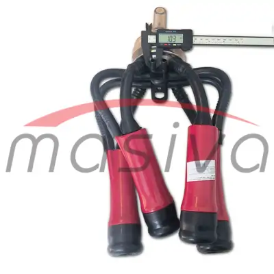 MUZNA JEDINICA ZA KRAVE, SABIRNIK 320 cc, PVC DRŽAČ, CRNE SISNE GUME MASIVA-3