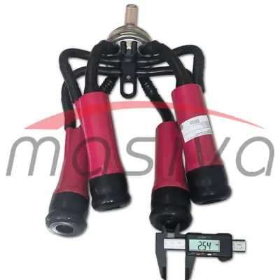MUZNA JEDINICA ZA KRAVE, SABIRNIK 320 cc, PVC DRŽAČ, CRNE SISNE GUME MASIVA-4