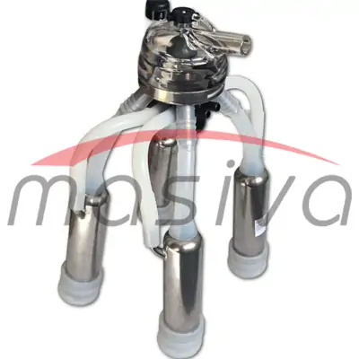 MUZNA JEDINICA ZA KRAVE, SABIRNIK 320 cc, INOX DRŽAČ, SILIK. SISNE GUME MASIVA-0