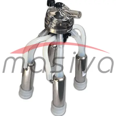 MUZNA JEDINICA ZA KRAVE, SABIRNIK 320 cc, INOX DRŽAČ, SILIK. SISNE GUME MASIVA-1