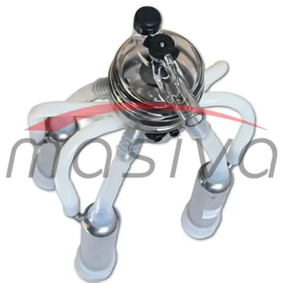 MUZNA JEDINICA ZA KRAVE, SABIRNIK 320 cc, INOX DRŽAČ, SILIK. SISNE GUME MASIVA-2