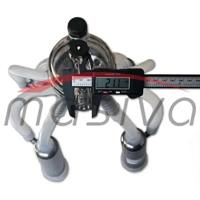 MUZNA JEDINICA ZA KRAVE, SABIRNIK 320 cc, INOX DRŽAČ, SILIK. SISNE GUME MASIVA-4