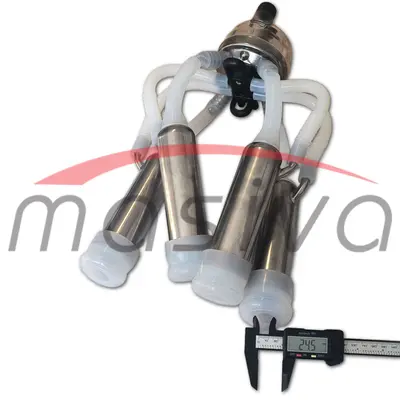 MUZNA JEDINICA ZA KRAVE, SABIRNIK 320 cc, INOX DRŽAČ, SILIK. SISNE GUME MASIVA-5