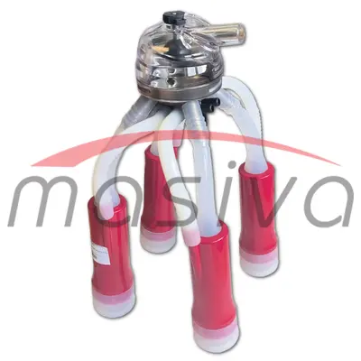 MUZNA JEDINICA ZA KRAVE, SABIRNIK 320 cc, PVC DRŽAČ, SILIK. SISNE GUME MASIVA-1