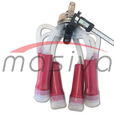 MUZNA JEDINICA ZA KRAVE, SABIRNIK 320 cc, PVC DRŽAČ, SILIK. SISNE GUME MASIVA-6