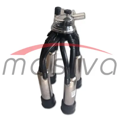 MUZNA JEDINICA ZA KRAVE,  SABIRNIK 160 cc, INOX DRŽAČ, CRNE SISNE GUME MASIVA-1
