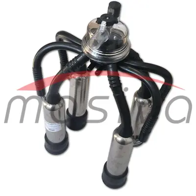 MUZNA JEDINICA ZA KRAVE,  SABIRNIK 160 cc, INOX DRŽAČ, CRNE SISNE GUME MASIVA-2