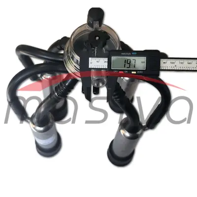 MUZNA JEDINICA ZA KRAVE,  SABIRNIK 160 cc, INOX DRŽAČ, CRNE SISNE GUME MASIVA-4