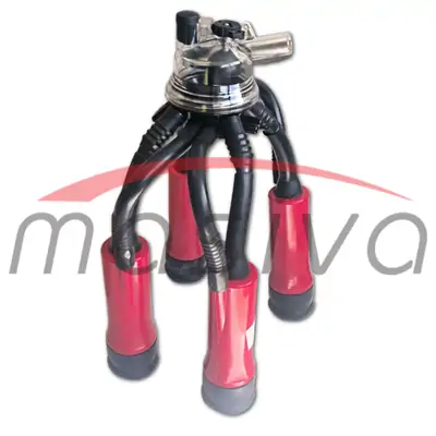 MUZNA JEDINICA ZA KRAVA, SABIRNIK 160 cc, PVC DRŽAČ, CRNE SISNE GUME MASIVA-5
