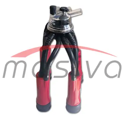 MUZNA JEDINICA ZA KRAVA, SABIRNIK 160 cc, PVC DRŽAČ, CRNE SISNE GUME MASIVA-0