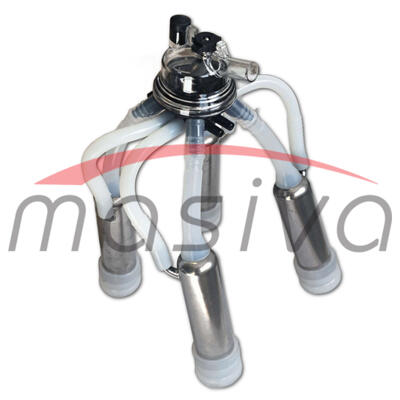 MUZNA JEDINICA ZA KRAVE, SABIRNIK 160 cc, INOX DRŽAČ, SILIK. SISNE GUME MASIVA-2