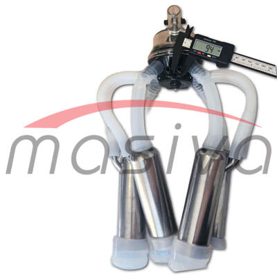 MUZNA JEDINICA ZA KRAVE, SABIRNIK 160 cc, INOX DRŽAČ, SILIK. SISNE GUME MASIVA-6