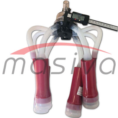 MUZNA JEDINICA ZA KRAVE, SABIRNIK 160 cc, PVC DRŽAČ, SILIK. SISNE GUME, MASIVA-5