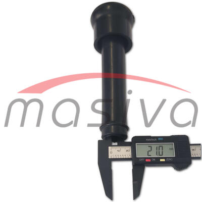 SISNA GUMA KRATKA CRNA 184 mm, FI 27,5 mm, FI 24 mm-SET, MASIVA-3