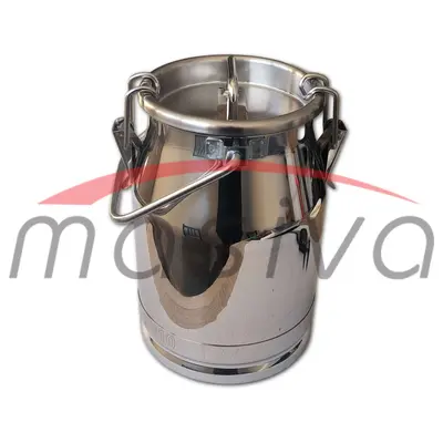 KANTA ZA MLIJEKO S POKLOPCEM - 5 l, INOX MASIVA-0