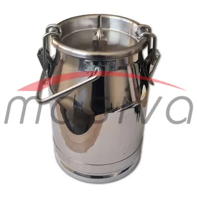 KANTA ZA MLIJEKO S POKLOPCEM - 5 l, INOX MASIVA-1