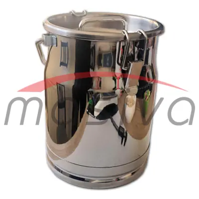 KANTA ZA MLIJEKO S POKLOPCEM - 10 l, INOX MASIVA-2