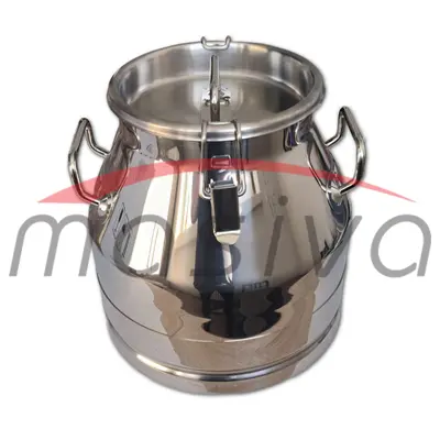 KANTA ZA MLIJEKO S POKLOPCEM - 20 l, INOX  MASIVA-0