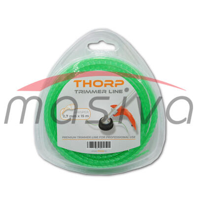 FLAKS NIT ZA TRIMER 2,7 mm 15 m SPIRALNI THORP