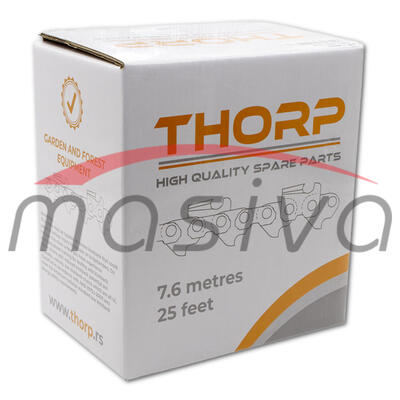 LANAC ZA MOTORNU PILU U ROLI 3/8"-1,5mm (CIJENA JE ZA JEDAN ZUB)  THORP