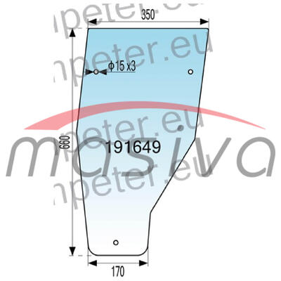 STAKLO PREDNJE DONJE IMT 539 N.T
