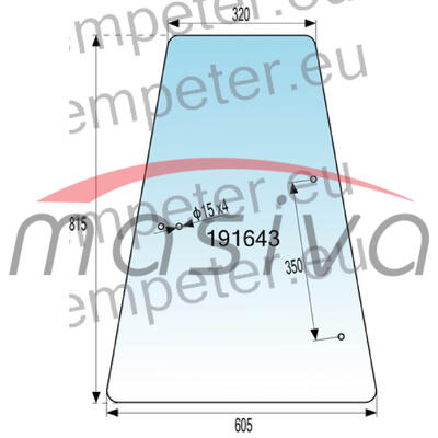 STAKLO KABINE BOČNO IMT 539 N.T.