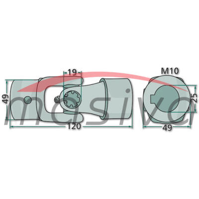 ZGLOB KARDANA OKRETAČA DEUTZ FAHR NA KAJLU ORGINAL