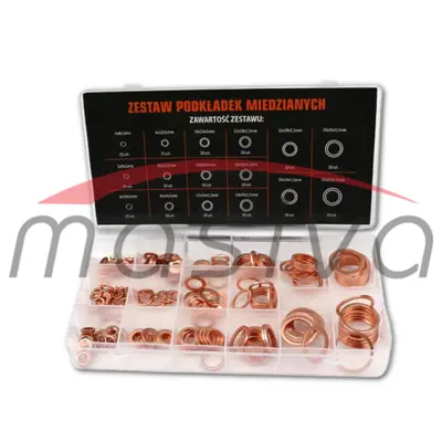 GARNITURA BAKRENIH PODLOŠKI 220 KOM 4mm-22mm-1 GARNITURA BAKRENIH PODLOŠKI 220 KOM 4mm-22mm-1
