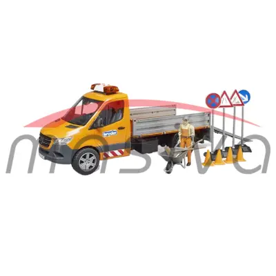 IGRAČKA MERCEDES MB SPRINTER SA CESTOVNIM RADNIKOM