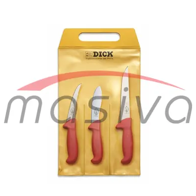 NOŽ DICK ERGOGRIP SET 3/1 CRVENI LOVAČKI