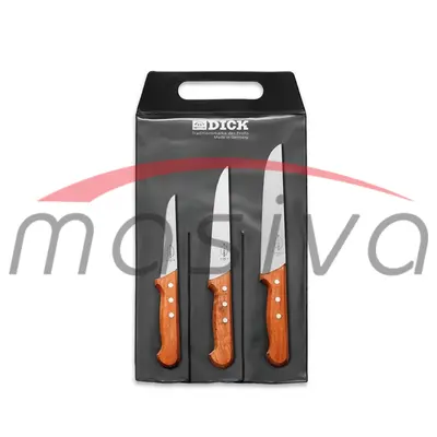NOŽ DICK SET 3/1 DRVENA RUČKA