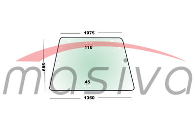 STAKLO ZADNJE KABINE TORPEDO TX 80