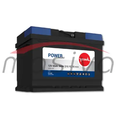 AKUMULATOR 12V 55 Ah 500 A D+ VESNA POWER GARANCIJA 3 GODINE