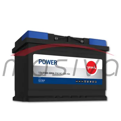 AKUMULATOR 12V 74 Ah 680 A D+ VESNA POWER GARANCIJA 3 GODINE