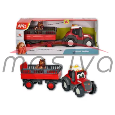 IGRAČKA TRAKTOR I PRIKOLICA S KONJEM ABC DICKIE