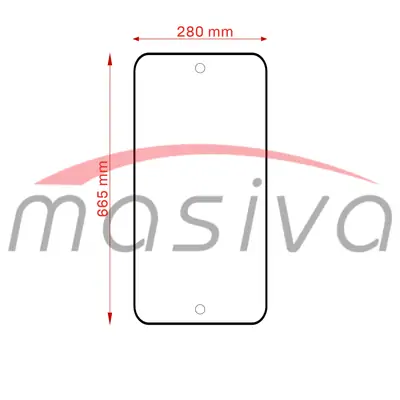 STAKLO PREDNJE MALO URSUS C-360 ORAŠJE 280X665