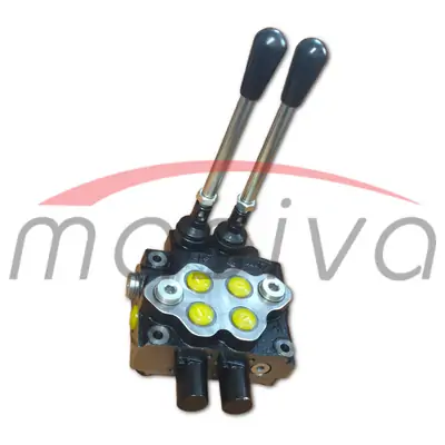 RAZVODNIK HIDRAULIKE DVORADNI DVIJE RUČICE 1/2" - 3/8" PROTOK 45 L/MIN