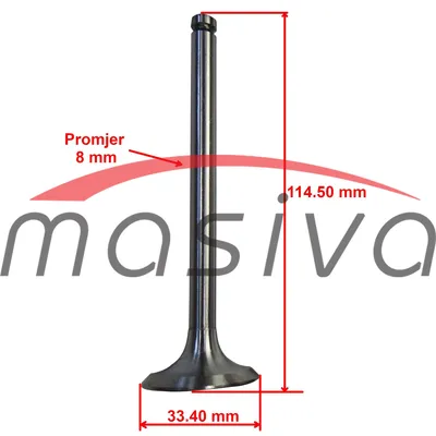 VENTIL ISPUŠNI IMT-533 IM033 IMT-539 M-33 IMT-560 M-34    702731-1