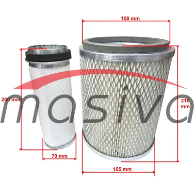 FILTER ZRAKA TORPEDO UNUTARNJI + VANJSKI TD-4506-5506-6006-7506-1