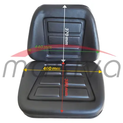 SJEDALO BEZ NASLONA ZA RUKE, CRNA BOJA-PVC-1