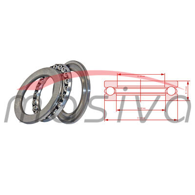 LEŽAJ 51108 LEŽAJ RUKAVCA IMT 560,577, ZETOR