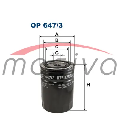 FILTER ULJA ZETOR - JOHN DEERE 13/16"-16 UNF