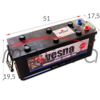 AKUMULATOR 12V 140 Ah  1000 A, VESNA GARANCIJA 2 GODINE-1