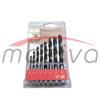 SVRDLA ZA DRVO SET 8 kom 3-10 mm